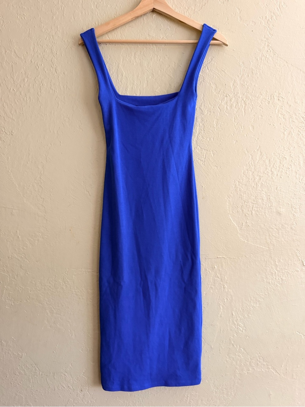 Zara Sleeveless Midi Bodycon Dress in Royal Blue - Picture 2 of 3